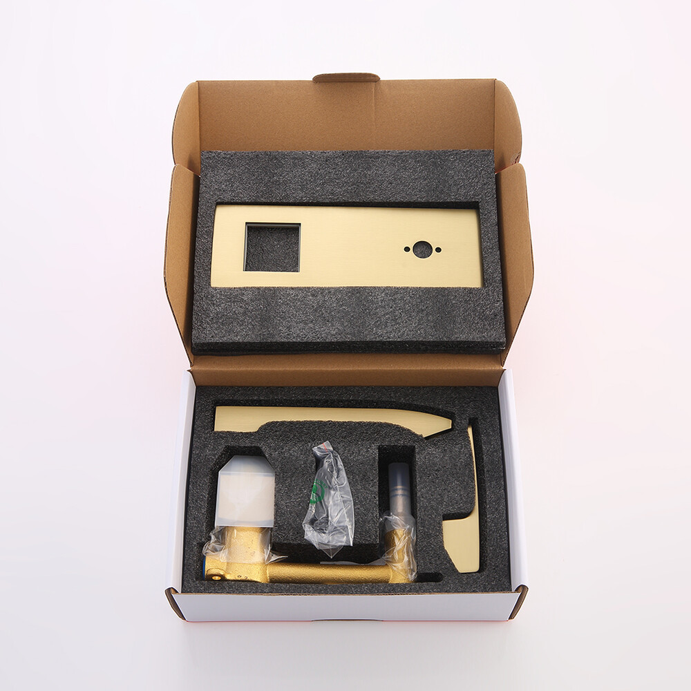 R01.11.03 Смеситель встраиваемый  для умывальника RAGLO (золотой сатин)