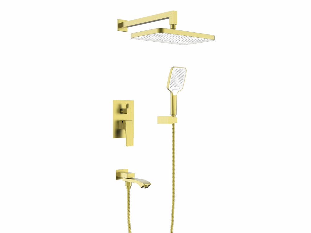 R01.27.03 Встраиваемая душевая система RAGLO (золотой сатин)