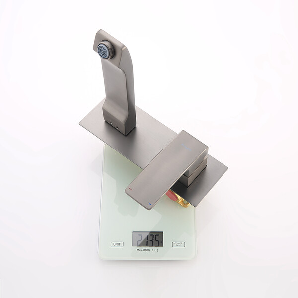 R01.11.09 Смеситель встраиваемый  для умывальника RAGLO (графит)