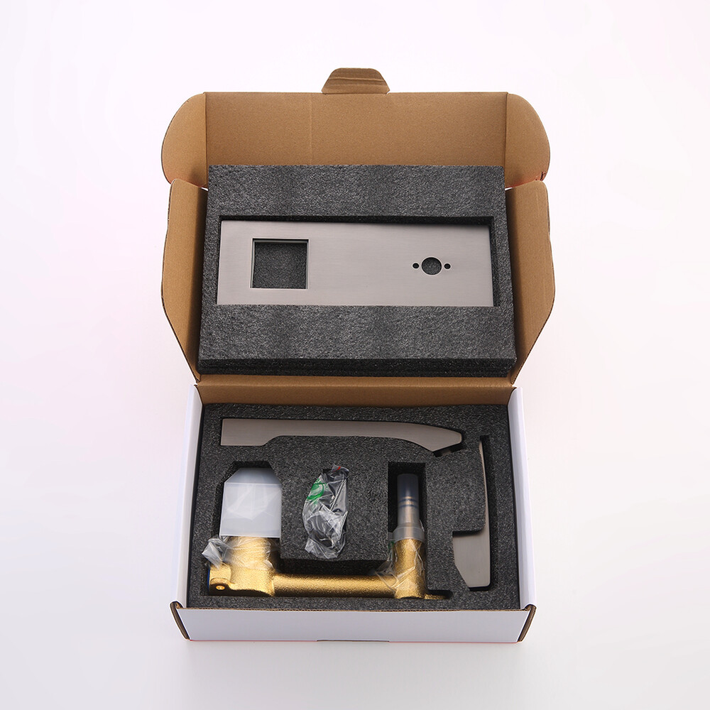 R01.11.09 Смеситель встраиваемый  для умывальника RAGLO (графит)