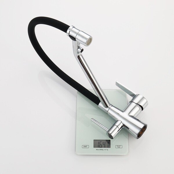 R80.62 Смеситель для кухни со съемным изливом на магните и подключением фильтра питьевой воды RAGLO (хром)