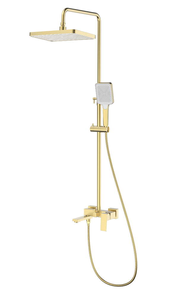 S01.24.03 Душевая система для ванны SPLENKA (золотой сатин)