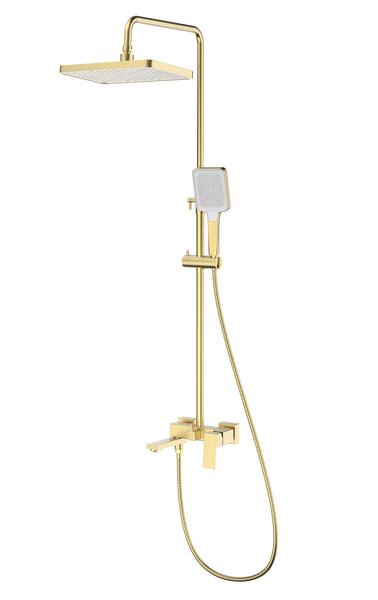 S01.24.03 Душевая система для ванны SPLENKA (золотой сатин)