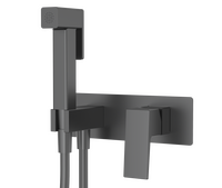 S01.52.09 Смеситель с гигиеническим душем встраиваемый SPLENKA (графит)