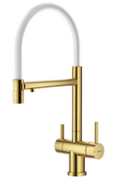 S70.63.03 Смеситель для кухни со съемным изливом на магните и подключением фильтра питьевой воды SPLENKA (золотой сатин)