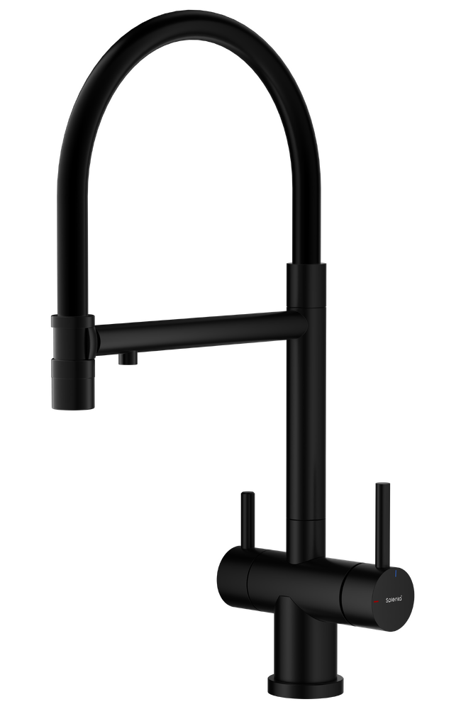 S70.63.06 Смеситель для кухни со съемным изливом на магните и подключением фильтра питьевой воды SPLENKA (черный)