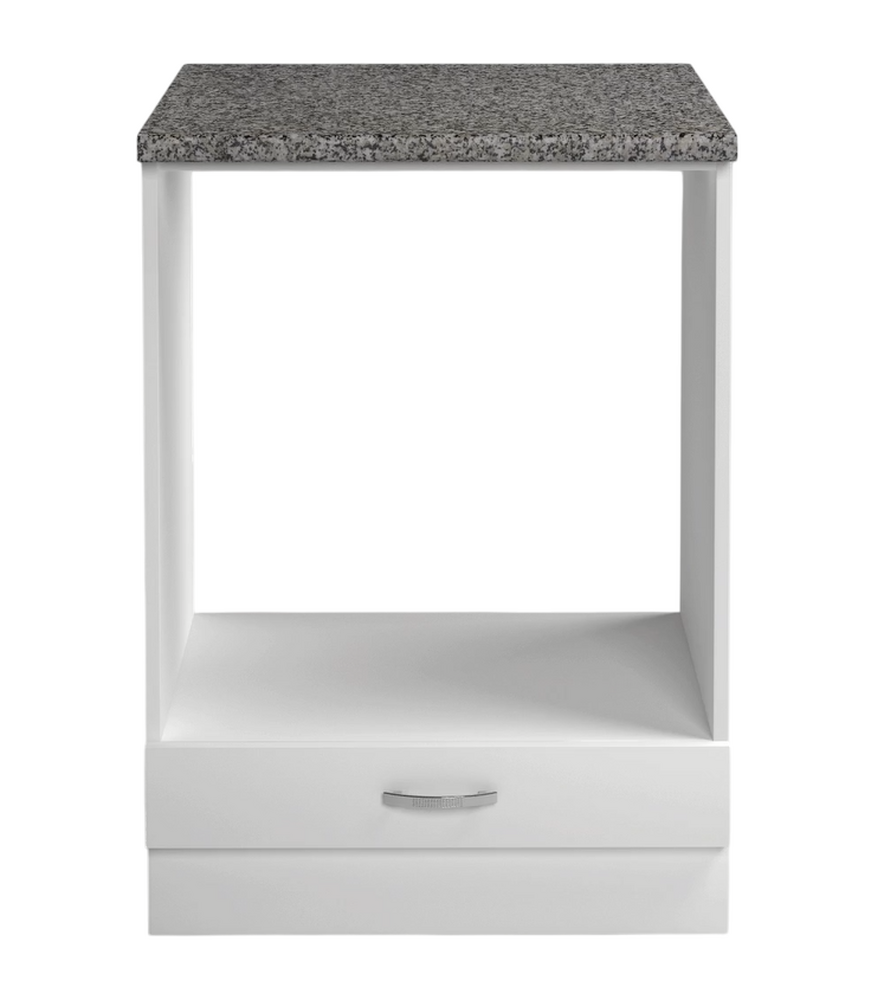 Рабочий стол под духовой шкаф 60 цвет Белый столешница Гранит SANTREK HOME (ЛДСП)