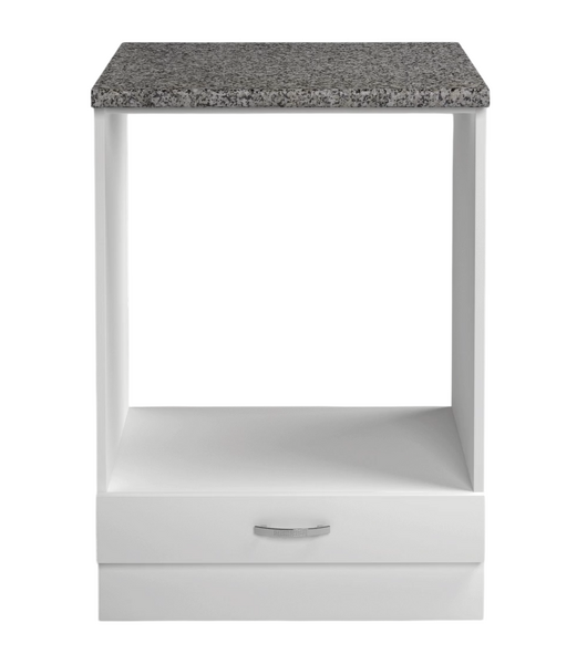 Рабочий стол под духовой шкаф 60 цвет Белый столешница Гранит SANTREK HOME (ЛДСП)