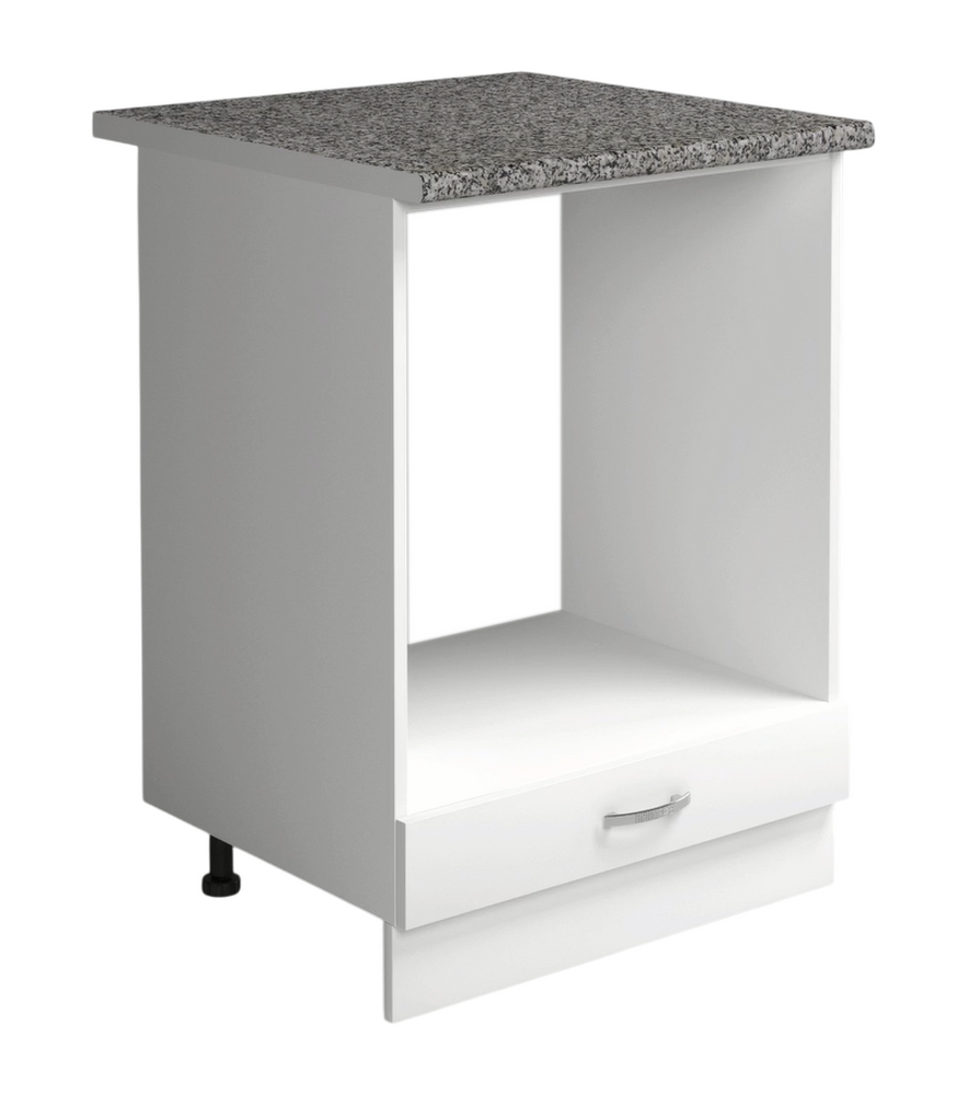 Рабочий стол под духовой шкаф 60 цвет Белый столешница Гранит SANTREK HOME (ЛДСП)