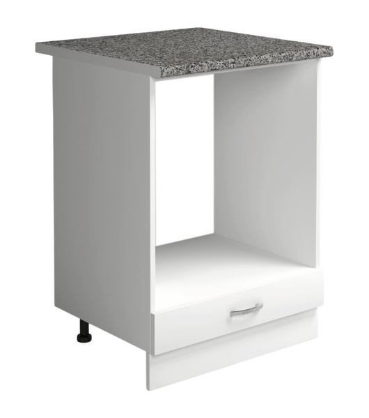 Рабочий стол под духовой шкаф 60 цвет Белый столешница Гранит SANTREK HOME (ЛДСП)