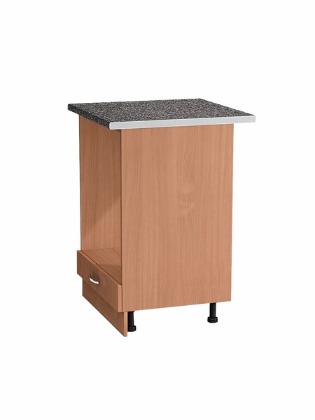 Рабочий стол под духовой шкаф 60 цвет Бук столешница гранит SANTREK HOME (ЛДСП)