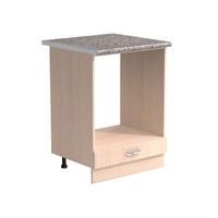 Рабочий стол под духовой шкаф 60 цвет Дуб млечный столешница гранит SANTREK HOME (ЛДСП)