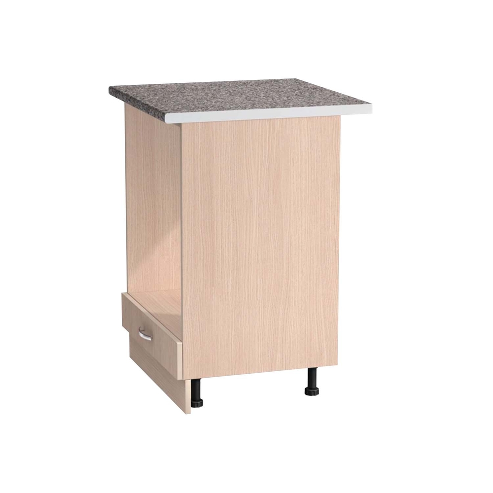 Рабочий стол под духовой шкаф 60 цвет Дуб млечный столешница гранит SANTREK HOME (ЛДСП)