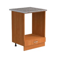 Рабочий стол под духовой шкаф 60 цвет Ольха столешница Гранит SANTREK HOME (ЛДСП)