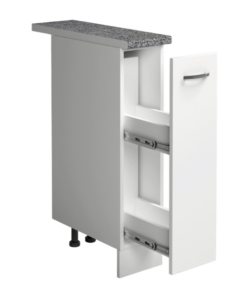 Бутылочница выдвижная 20 цвет Белый столешница Гранит SANTREK HOME (ЛДСП)