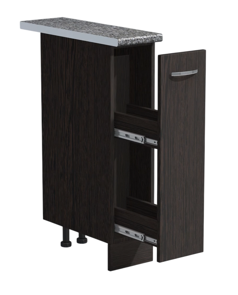 Бутылочница выдвижная 20 цвет Венге столешница Гранит SANTREK HOME (ЛДСП)