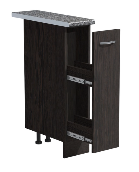 Бутылочница выдвижная 20 цвет Венге столешница Гранит SANTREK HOME (ЛДСП)