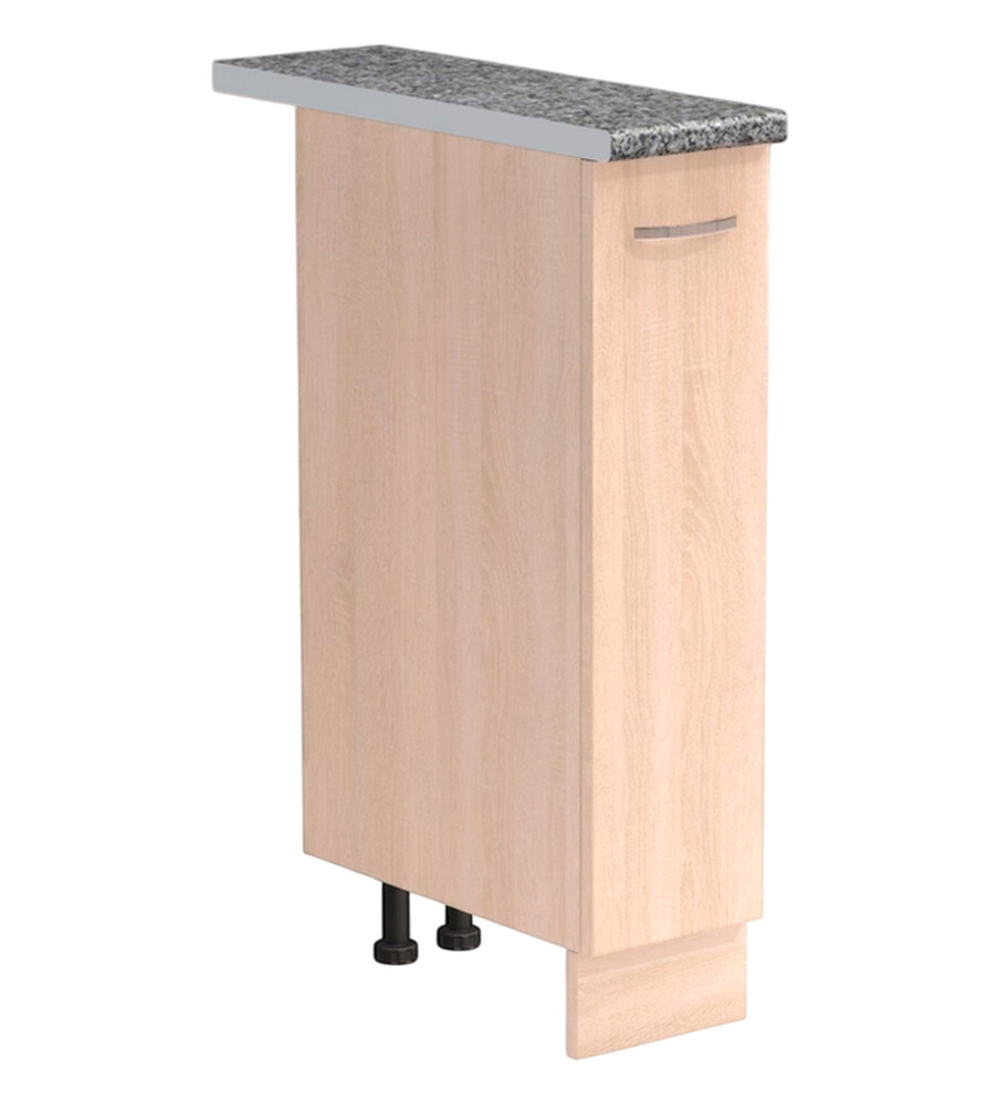 Бутылочница выдвижная 20 цвет Дуб млечный столешница Гранит SANTREK HOME (ЛДСП)