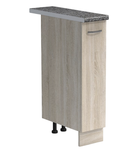 Бутылочница выдвижная 20 цвет Дуб сонома столешница Гранит SANTREK HOME (ЛДСП)