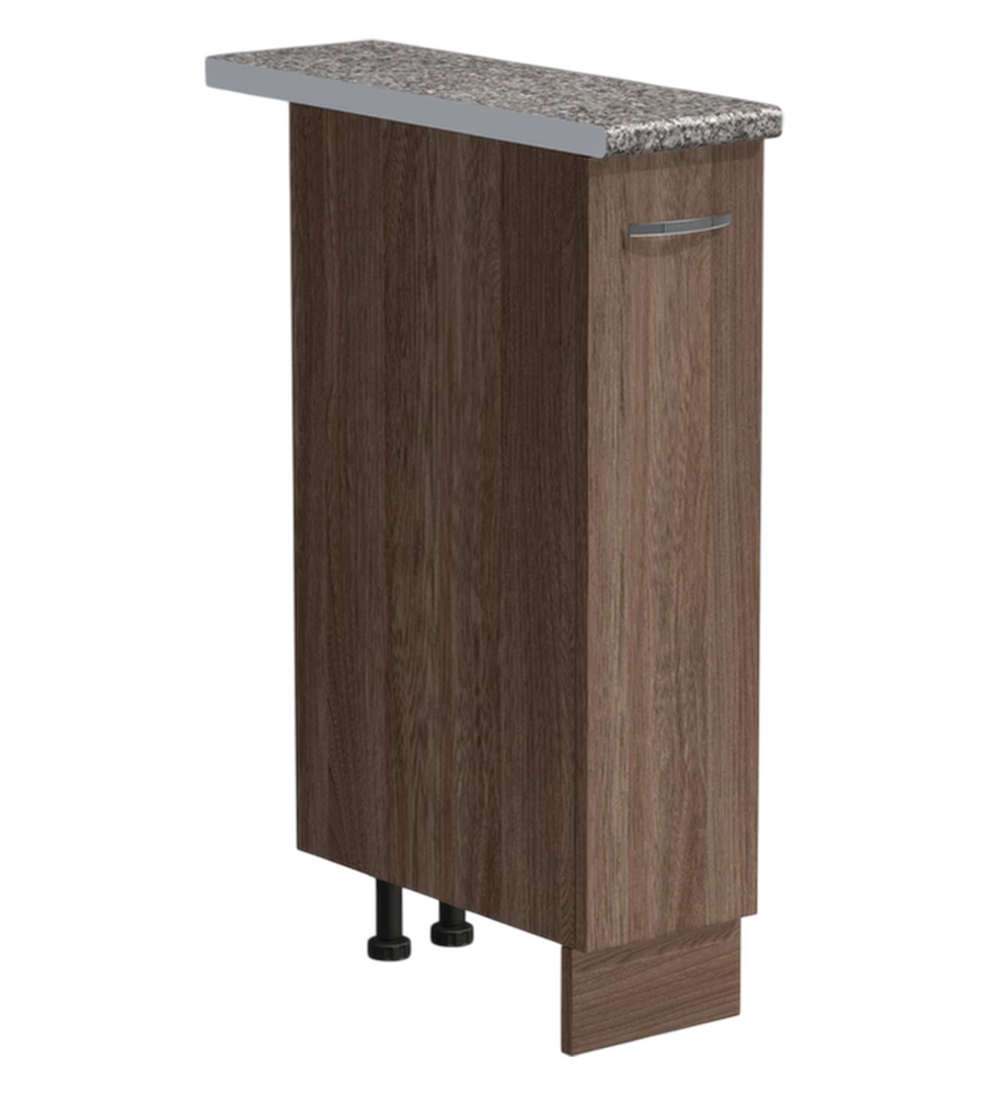 Бутылочница выдвижная 20 цвет Дуб темный столешница Гранит SANTREK HOME (ЛДСП)