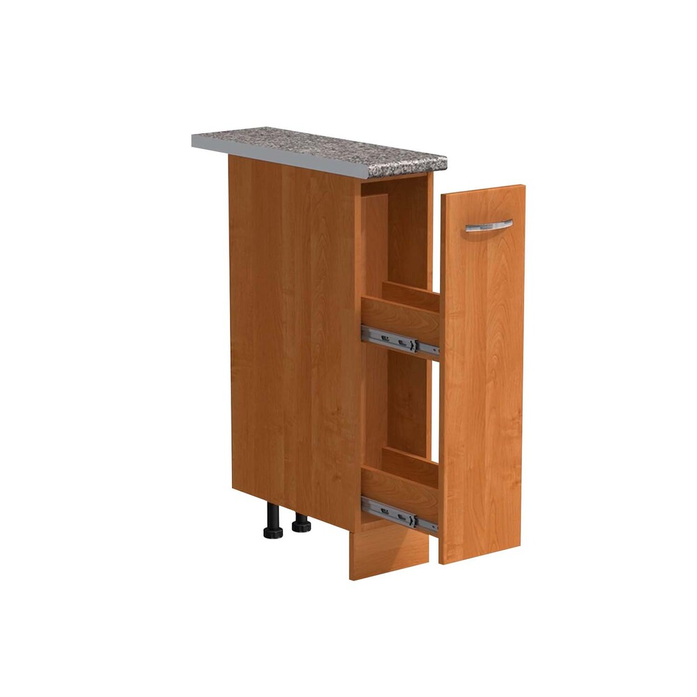 Бутылочница выдвижная 20 цвет Ольха столешница Гранит SANTREK HOME (ЛДСП)