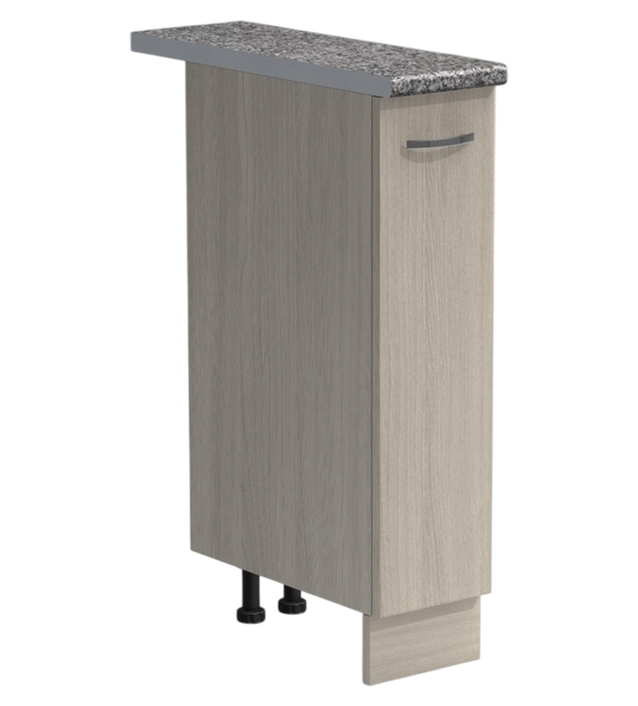 Бутылочница выдвижная 20 цвет Ясень шимо светлый столешница Гранит SANTREK HOME (ЛДСП)