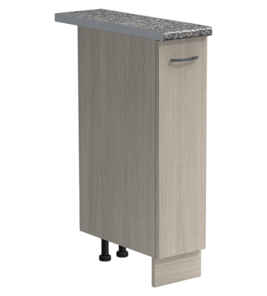 Бутылочница выдвижная 20 цвет Ясень шимо светлый столешница Гранит SANTREK HOME (ЛДСП)