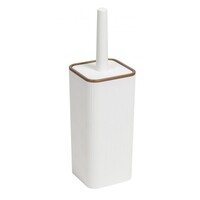 Набор для WC "РИФ" Ёрш + подставка (белый/бронза) 