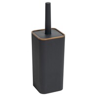 Набор для WC "РИФ" Ёрш + подставка (темно-серый/бронза)