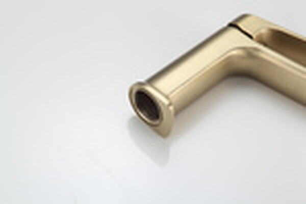 1086-3 Смеситель Тюльпан Frap. шар на гайке, (сатин золотой)