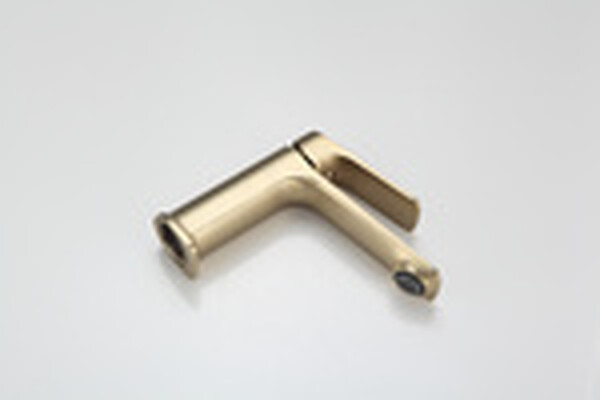 1086-3 Смеситель Тюльпан Frap. шар на гайке, (сатин золотой)