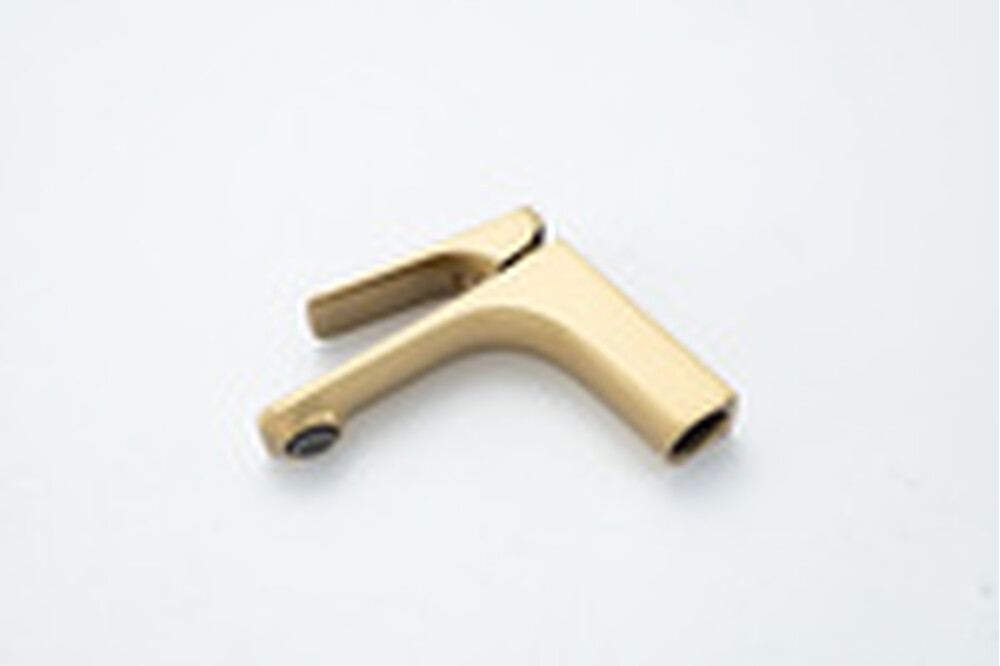 1087-3 Смеситель Тюльпан Frap. шар на гайке, (сатин золотой)