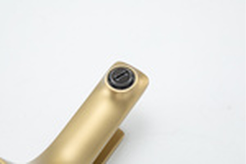 1087-3 Смеситель Тюльпан Frap. шар на гайке, (сатин золотой)