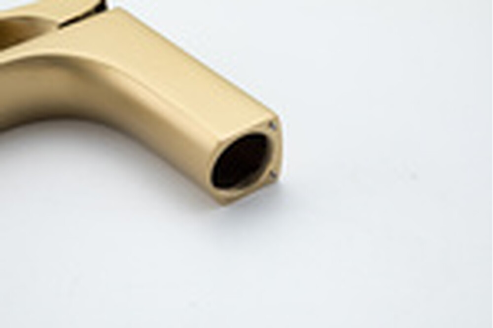 1087-3 Смеситель Тюльпан Frap. шар на гайке, (сатин золотой)