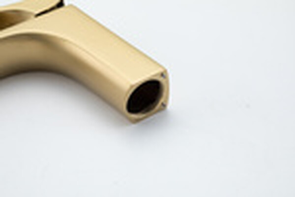 1087-3 Смеситель Тюльпан Frap. шар на гайке, (сатин золотой)