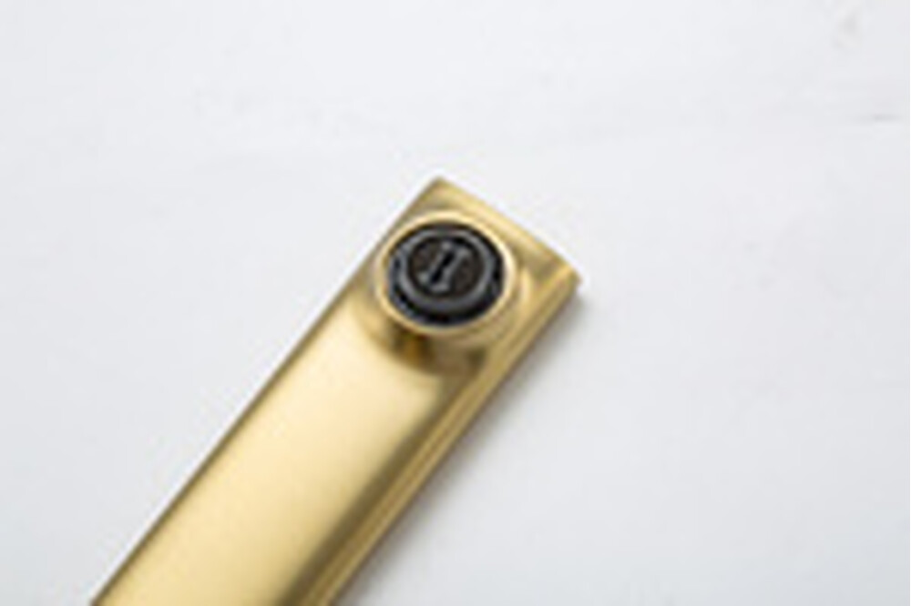 1088-3 Смеситель Тюльпан Frap. шар на гайке, (сатин золотой)