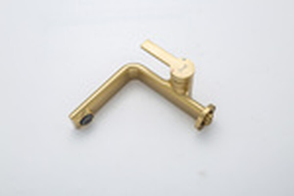 1088-3 Смеситель Тюльпан Frap. шар на гайке, (сатин золотой)