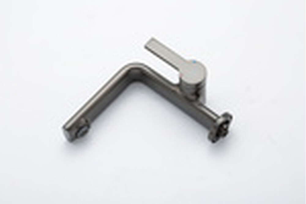 1088-9 Смеситель Тюльпан Frap. шар на гайке, (черн оруж сталь)