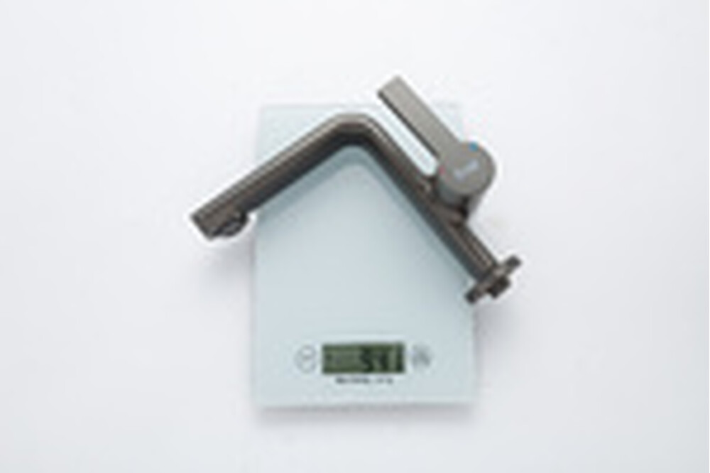 1088-9 Смеситель Тюльпан Frap. шар на гайке, (черн оруж сталь)