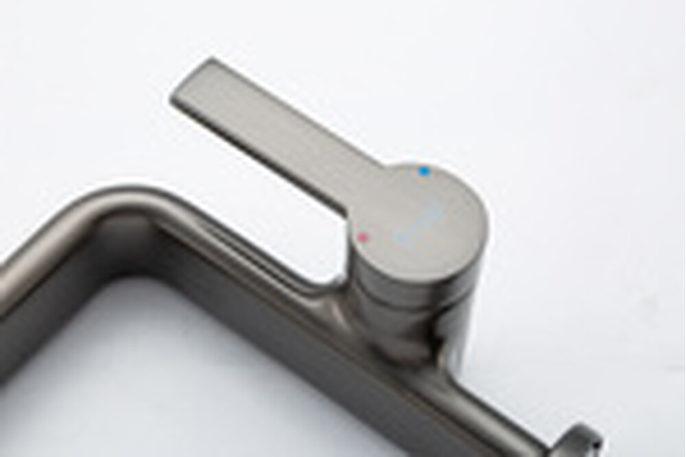 1088-9 Смеситель Тюльпан Frap. шар на гайке, (черн оруж сталь)