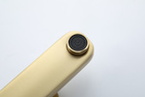 1089-3 Смеситель Тюльпан Frap. шар на гайке, (сатин золотой)