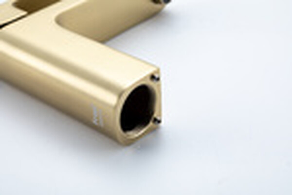 1089-3 Смеситель Тюльпан Frap. шар на гайке, (сатин золотой)