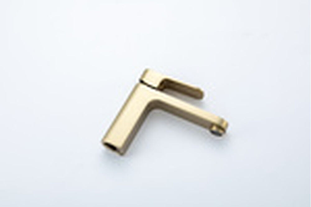 1089-3 Смеситель Тюльпан Frap. шар на гайке, (сатин золотой)