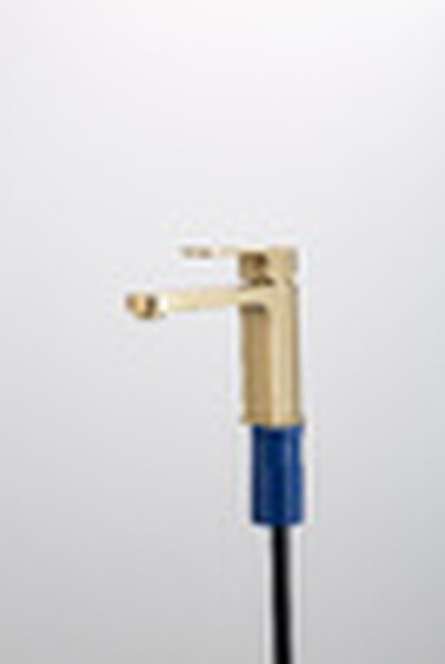 1089-3 Смеситель Тюльпан Frap. шар на гайке, (сатин золотой)