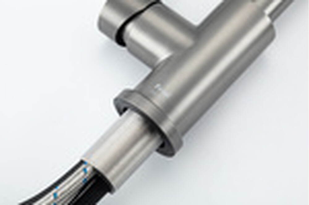 60991-9 Смеситель Кухня Frap d-35 с выдвижной лейкой (оруж сталь)