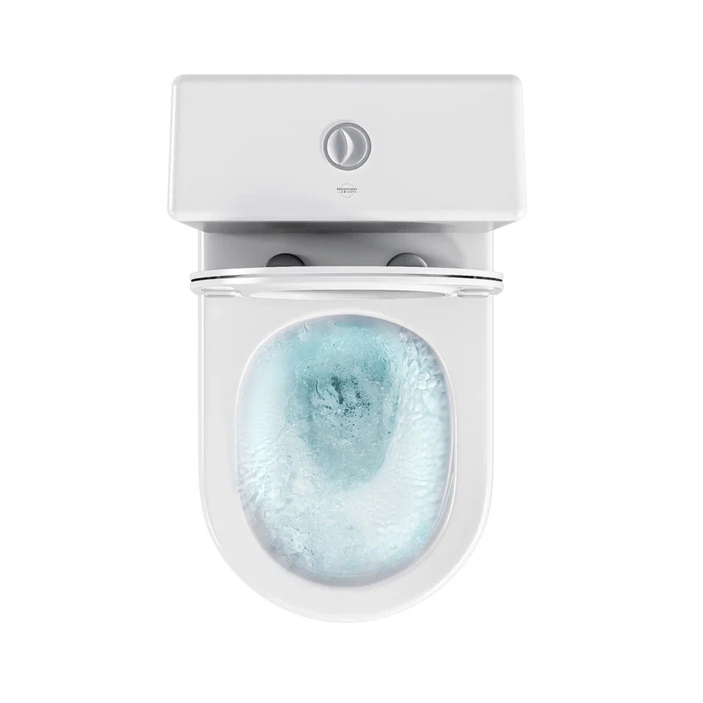 Унитаз-компакт BAS GROUP ROUND TORNADO (сиденье дюропласт с микролифтом, арматура HTD) УНИ0024  2 места