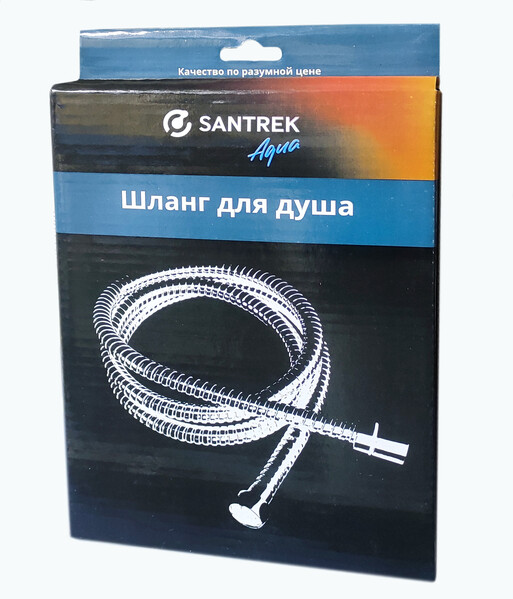 Шланг душевой имп/имп 1,7 м  SANTREK AQUA коробка (8804)