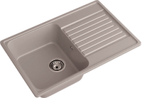 Мойка SANTREK AQUA Verto SAV736 чаша + крыло 736*476 мм (песочный) (+сифон)