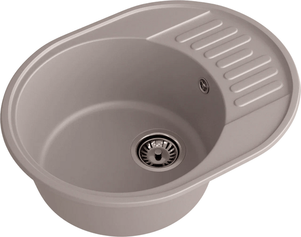 Мойка SANTREK AQUA Ovola SAO617 чаша + крыло 617*480 мм (песочный) (+сифон)
