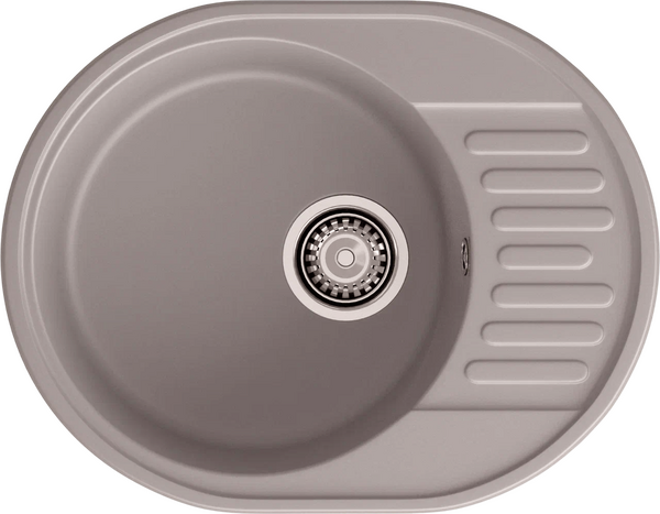 Мойка SANTREK AQUA Ovola SAO617 чаша + крыло 617*480 мм (песочный) (+сифон)